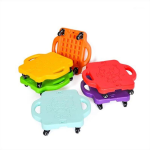 Deskorolka do terapii sensorycznej - Ruchowej Platforma z metalowymi kółkami - 4