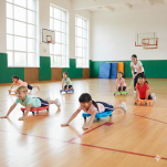 Deskorolka do terapii sensorycznej - Ruchowej Platforma z metalowymi kółkami - 6