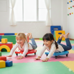 Deskorolka do terapii sensorycznej - Ruchowej Platforma z metalowymi kółkami - 8