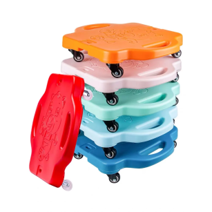 Deskorolka do terapii sensorycznej - Ruchowej Platforma z metalowymi kółkami