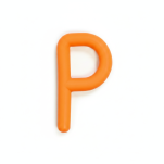 Gryzaki Chewy Tubes P & Q Gładkie Pomarańczowe 2szt (Etap.1) - 2