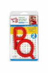 Gryzaki Chewy Tubes P & Q z Wypustkami Czerwone 2szt (Etap.2) - 4