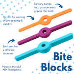BITE BLOCKS , Bloki do stabilizacji szczęki 3szt - 8