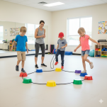 Ścieżka Sensoryczna Wiaderka ( 6szt ) - 6