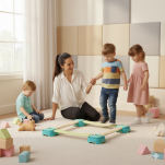 Tor Przeszkód - Równoważnia,  Platformy z Pomostami  8 el. - 19