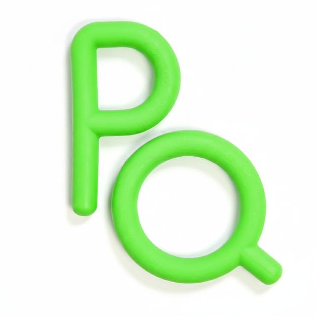 Gryzaki Chewy Tubes P & Q Gładkie Zielone 2szt (Etap.1)