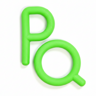 Gryzaki Chewy Tubes P & Q Gładkie Zielone 2szt (Etap.1)
