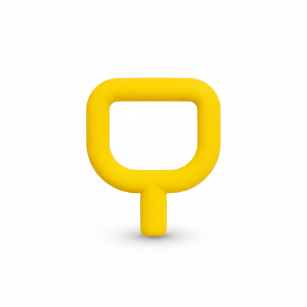 Gryzak Chewy Tubes Baby Mini Żółty - Gładki (Etap.1)