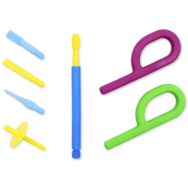 Starter Kit: Wibrator logopedyczny Z-Vibe + 4 nasadki + 2 gryzaki